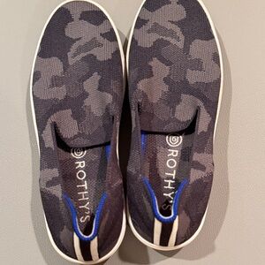 Rothy's women’s Gray Camo Slip-On Sneakers